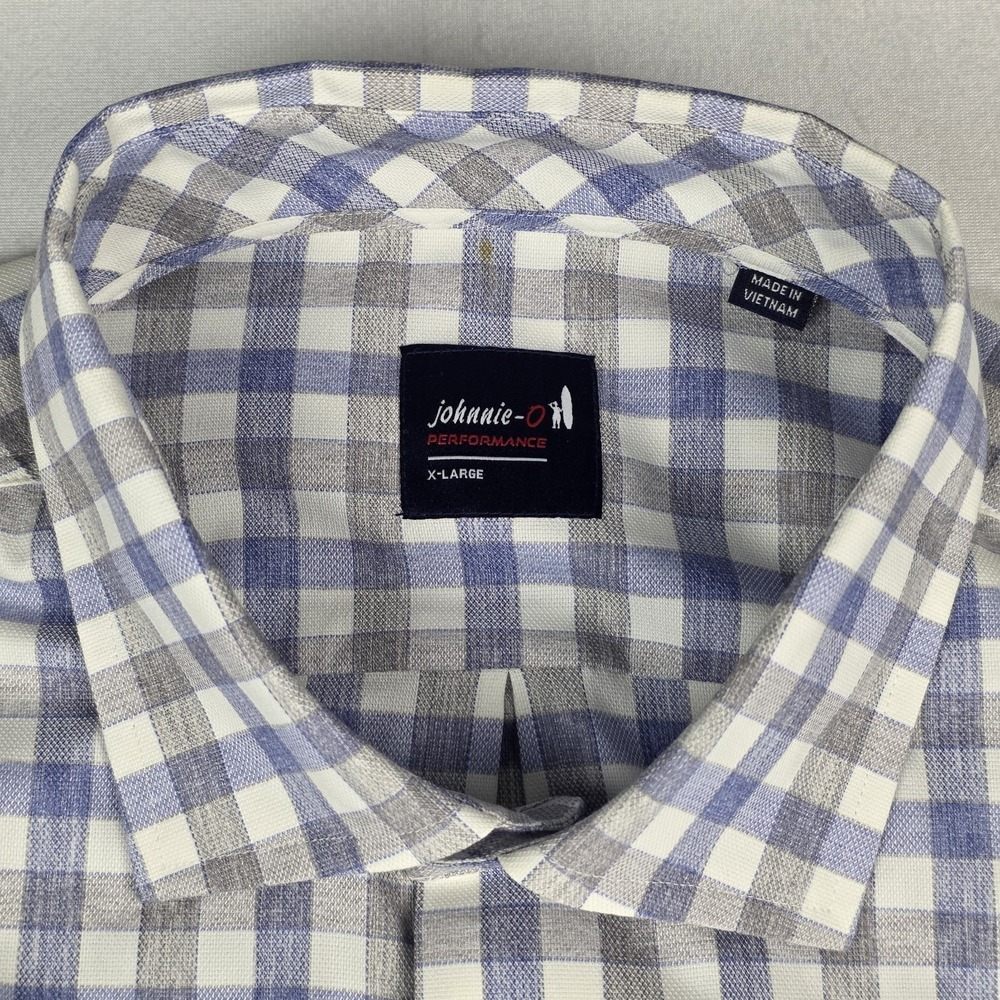 Johnnie-O McArthur Performance Button Up Shirt Mens XL Cascade Long Sleeve - Picture 3 of 9